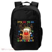 its ok to be different reindeer autism christmas Backpack thumb 0