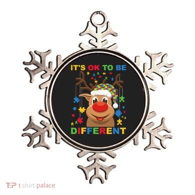 its ok to be different reindeer autism christmas Ornament