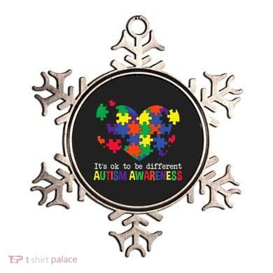 It's Ok to Be Different Autism Awareness Big Puzzle Heart Ornament