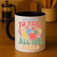 ItS Ok To Feel All The Feels Emotional Wellness Coffee Mug thumb 4