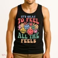 ItS Ok To Feel All The Feels Emotional Wellness Tank Top thumb 3