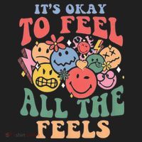 ItS Ok To Feel All The Feels Emotional Wellness Golf Towel thumb 3