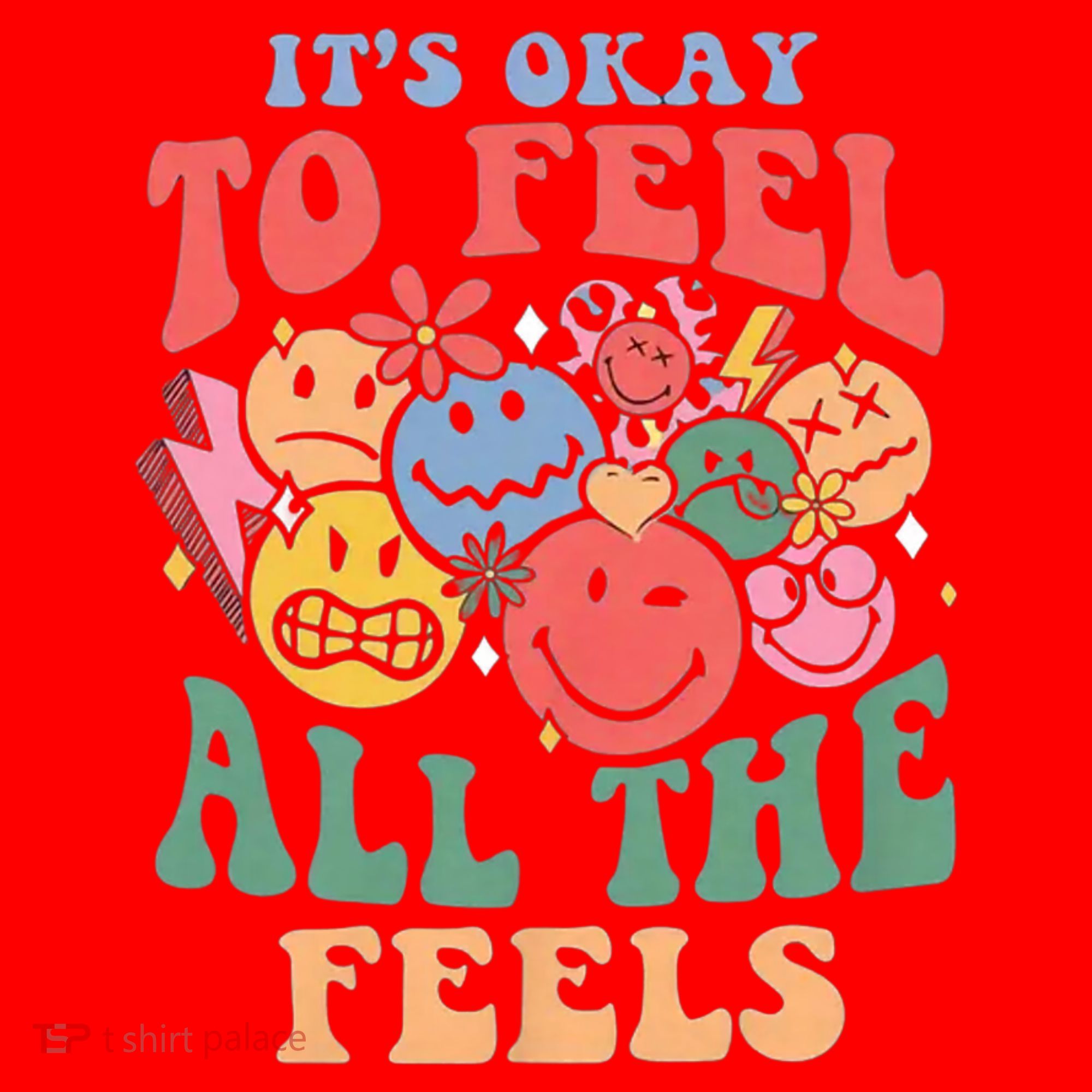 ItS Ok To Feel All The Feels Emotional Wellness Santa Hat