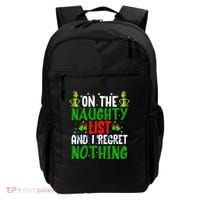 IM On The Naughty List And I Regret Nothing Backpack thumb 0
