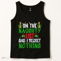 IM On The Naughty List And I Regret Nothing Tank Top thumb 2