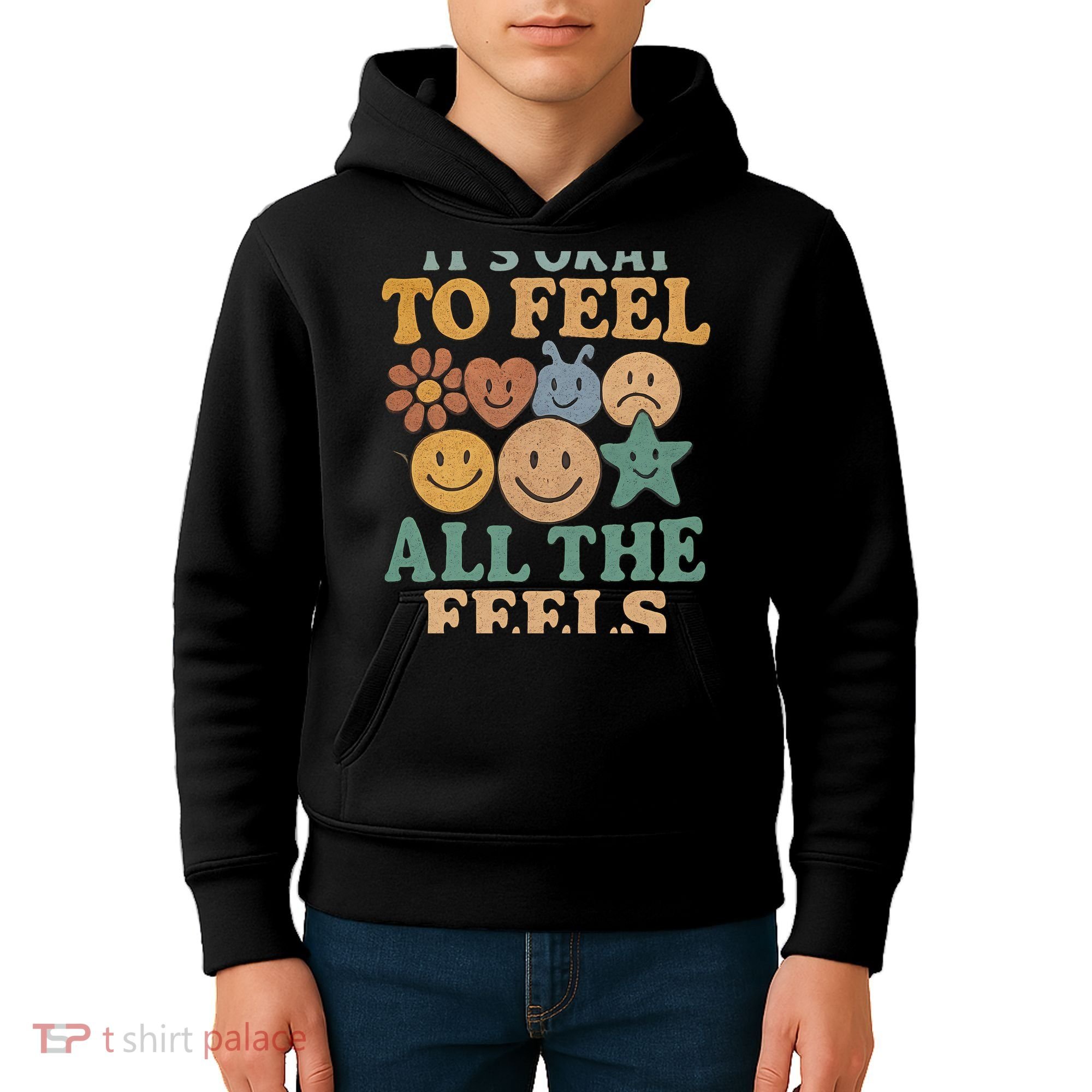It's Okay to Feel All the Feels Kids Hoodie