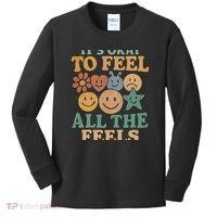 It's Okay to Feel All the Feels Kids Long Sleeve Shirt thumb 0