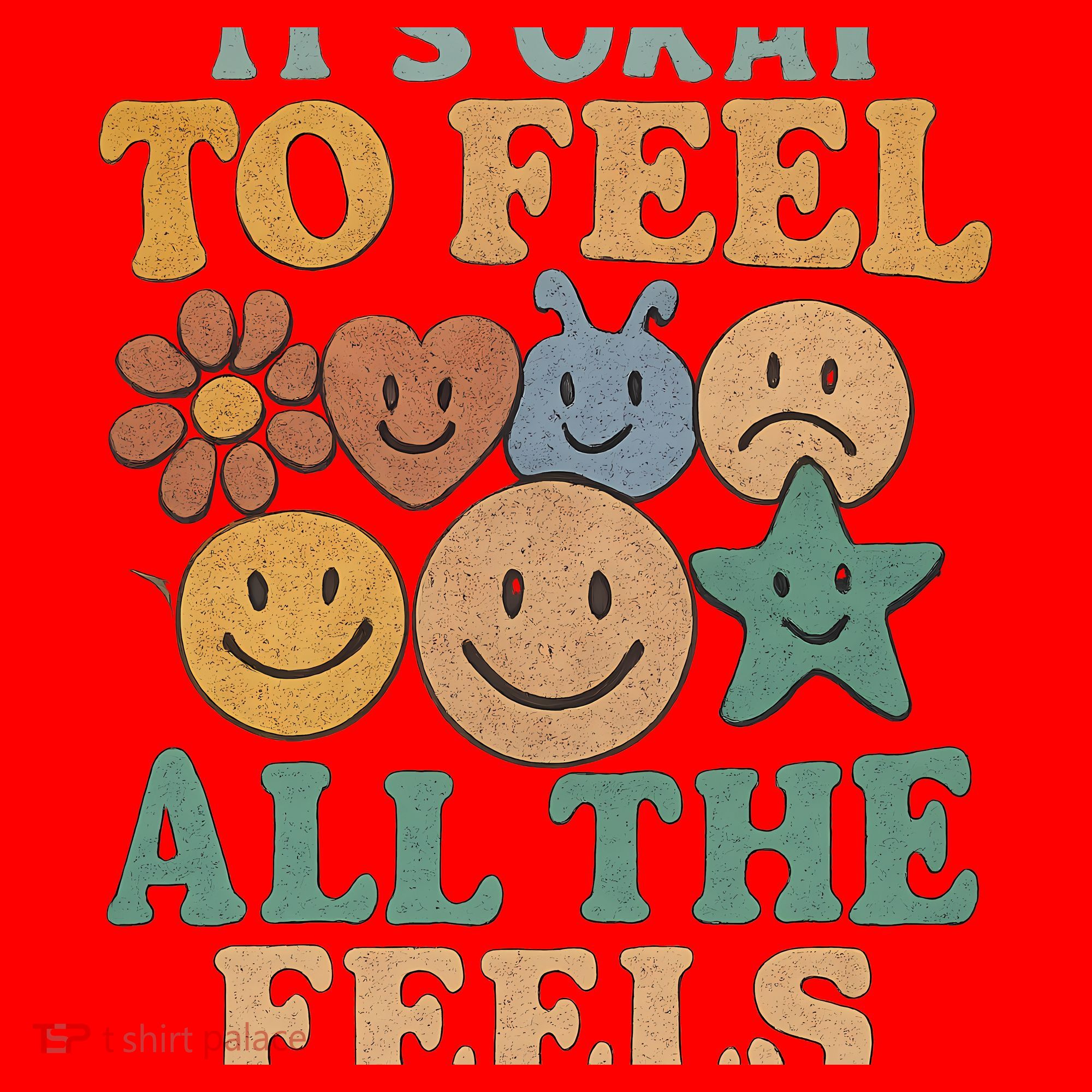 It's Okay to Feel All the Feels Santa Hat