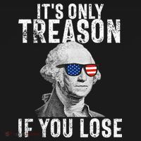 ItS Only Treason If You Lose George Washington Women's Hoodie thumb 2