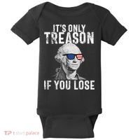 ItS Only Treason If You Lose George Washington Baby Bodysuit thumb 0