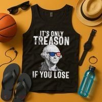 ItS Only Treason If You Lose George Washington Tank Top thumb 4