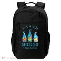 It's Ok To Be Different Autism Awareness Gnome Backpack thumb 0
