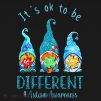 It's Ok To Be Different Autism Awareness Gnome Backpack thumb 2