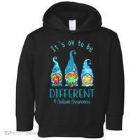 It's Ok To Be Different Autism Awareness Gnome Toddler Hoodie thumb 0