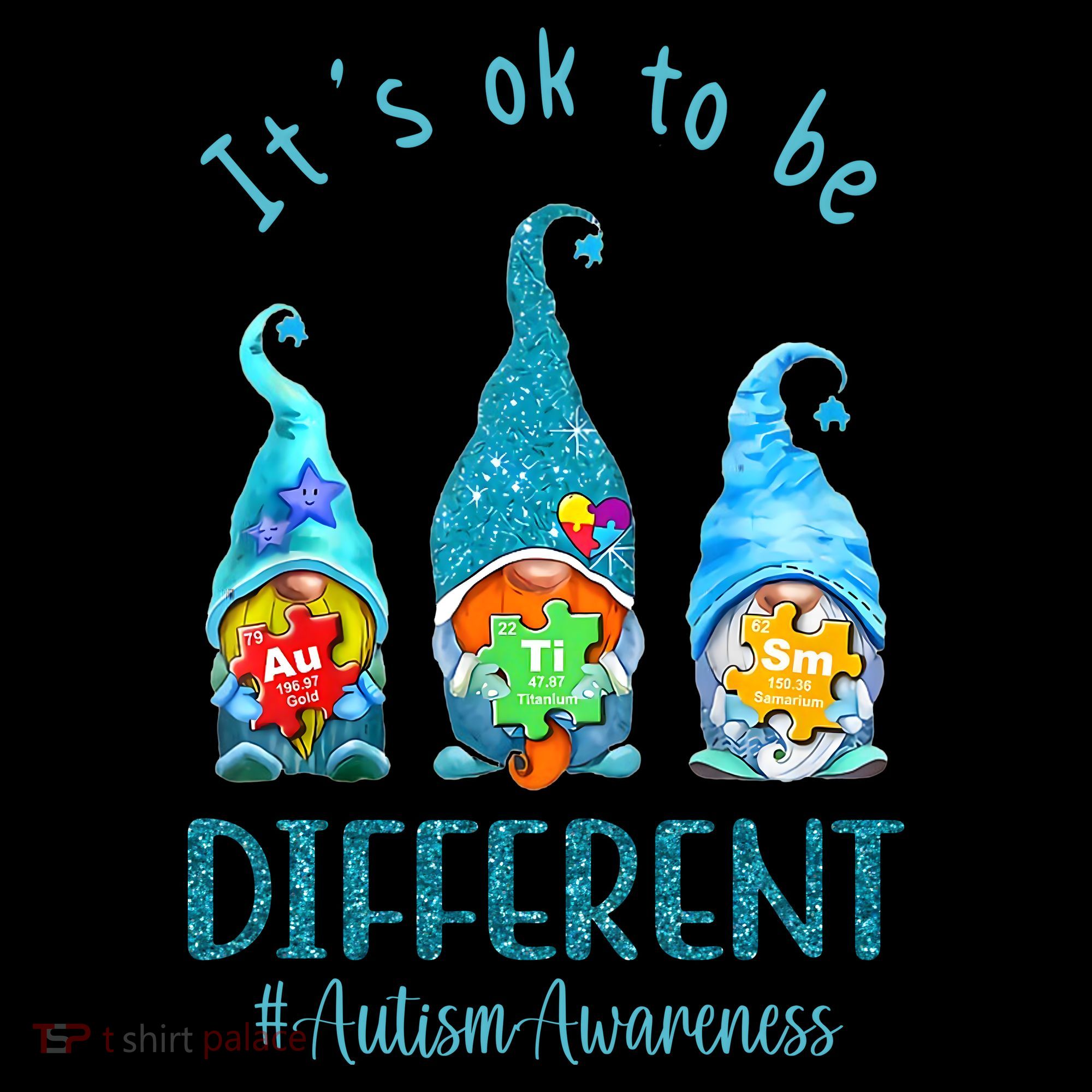 It's Ok To Be Different Autism Awareness Gnome Toddler Hoodie