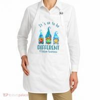 It's Ok To Be Different Autism Awareness Gnome Apron thumb 2