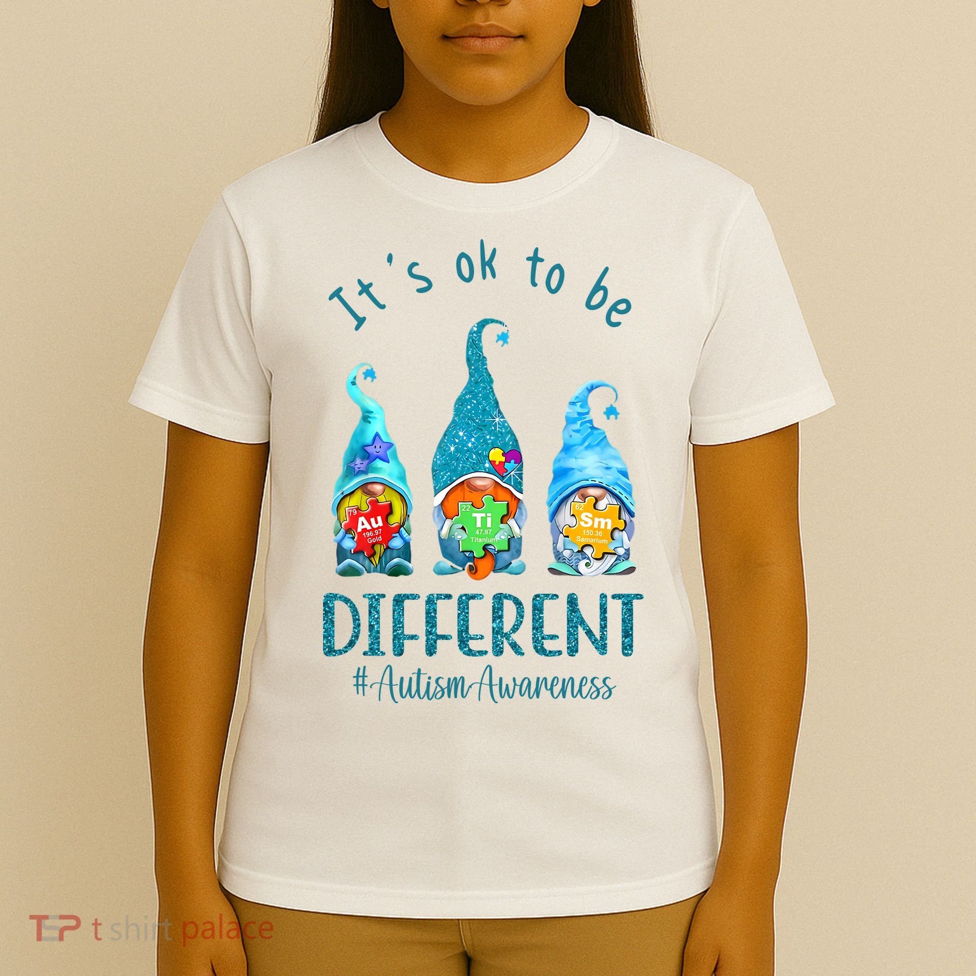 It's Ok To Be Different Autism Awareness Gnome T-Shirt