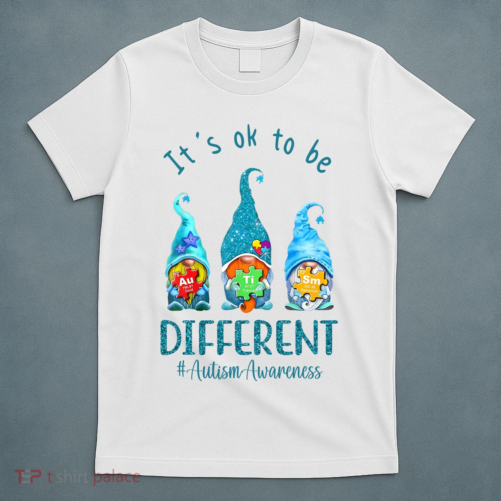 It's Ok To Be Different Autism Awareness Gnome T-Shirt