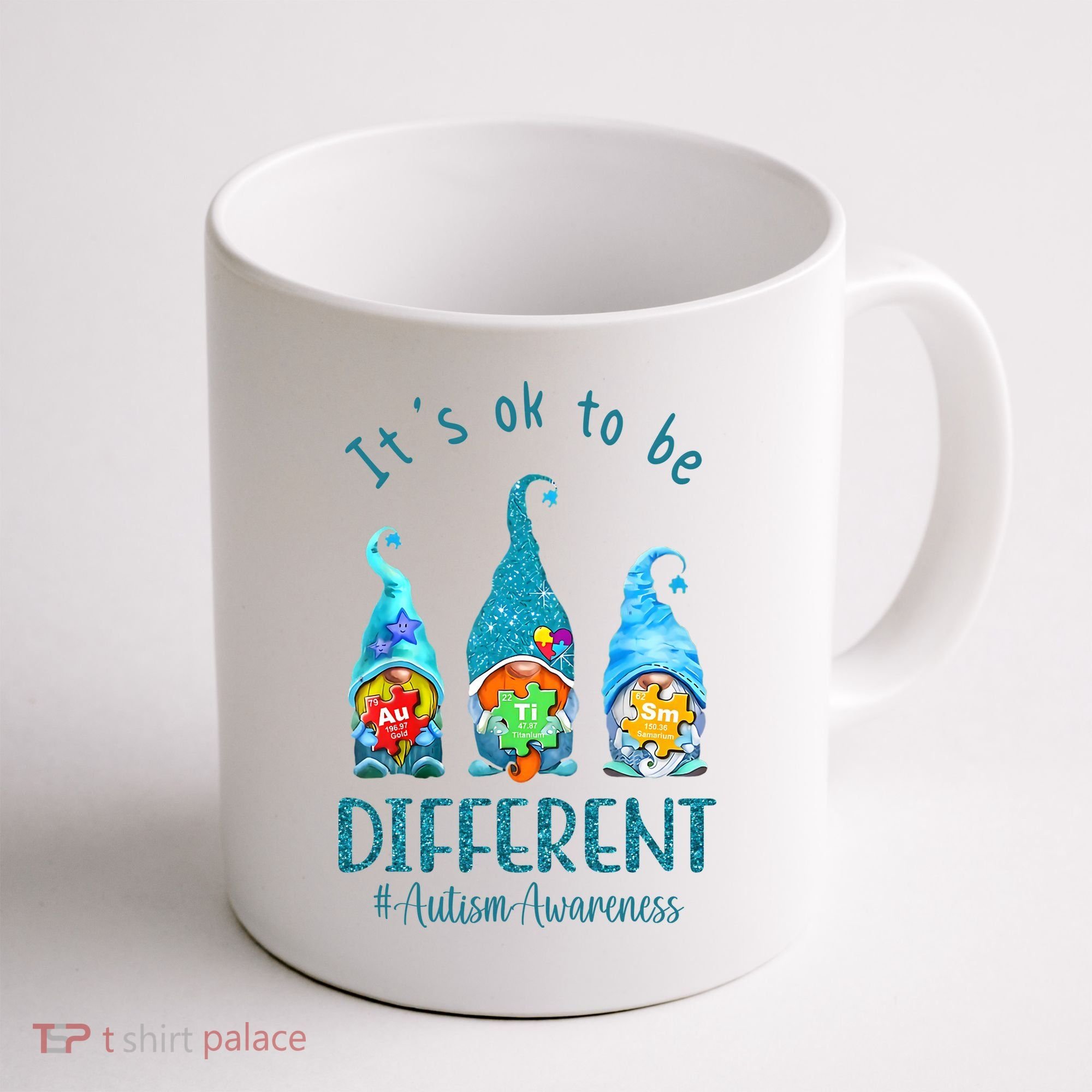 It's Ok To Be Different Autism Awareness Gnome Coffee Mug