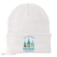 It's Ok To Be Different Autism Awareness Gnome Beanie thumb 0