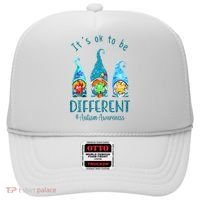 It's Ok To Be Different Autism Awareness Gnome Hat thumb 0