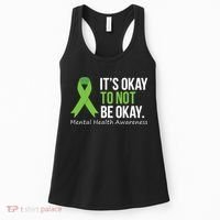 Its Okay To Not Be Okay Mental Health Awareness Ribbon Women's Tank Top thumb 0