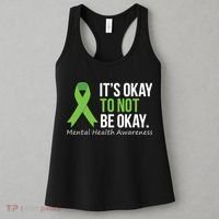 Its Okay To Not Be Okay Mental Health Awareness Ribbon Women's Tank Top thumb 3