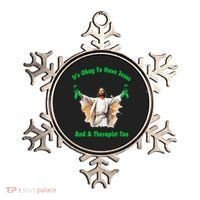 Its Ok To Have Jesus And A Therapist Too Ornament thumb 0