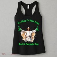 Its Ok To Have Jesus And A Therapist Too Women's Tank Top thumb 3
