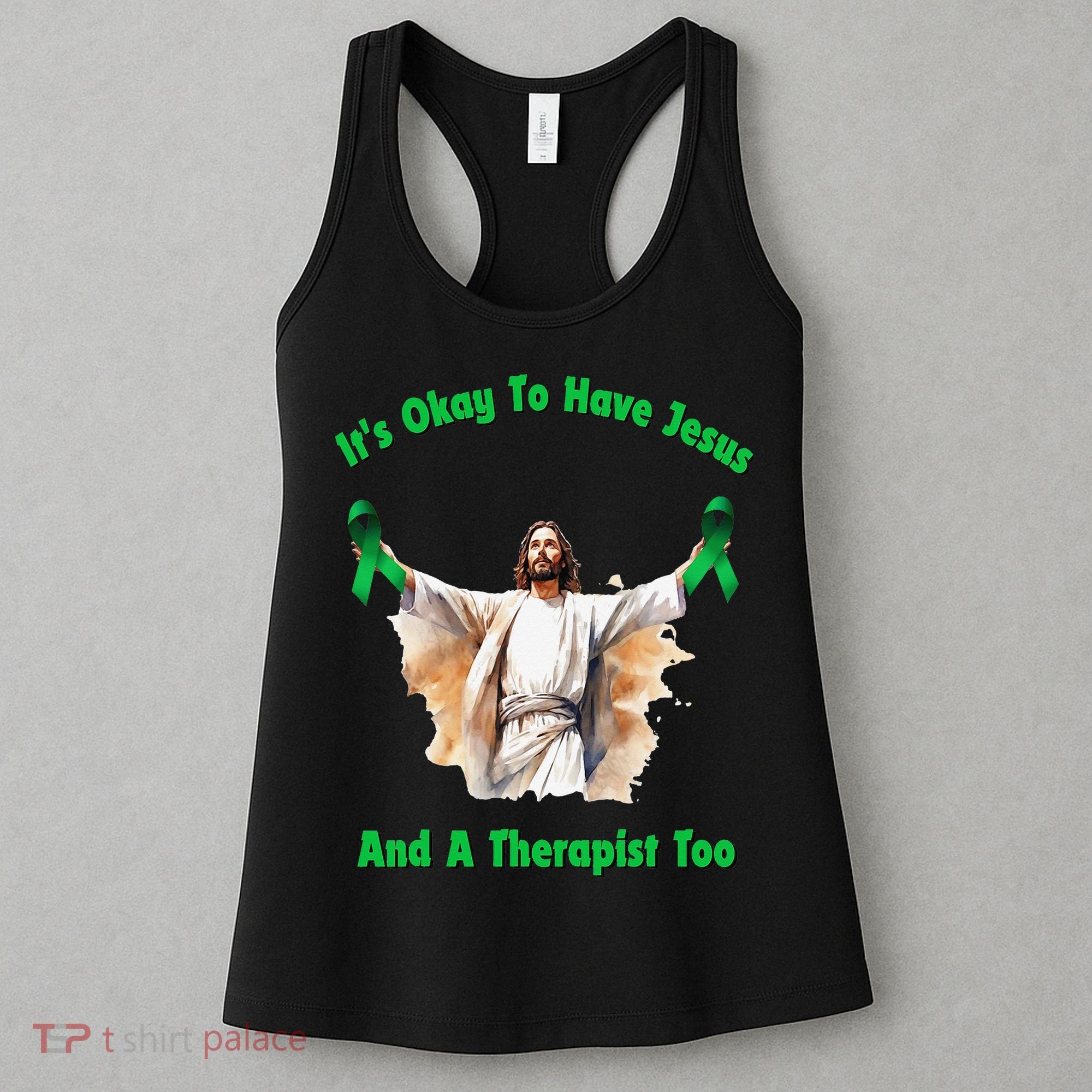 Its Ok To Have Jesus And A Therapist Too Women's Tank Top