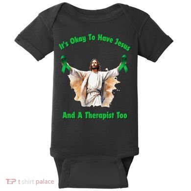 Its Ok To Have Jesus And A Therapist Too Baby Bodysuit