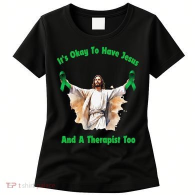 Its Ok To Have Jesus And A Therapist Too Women's T-Shirt