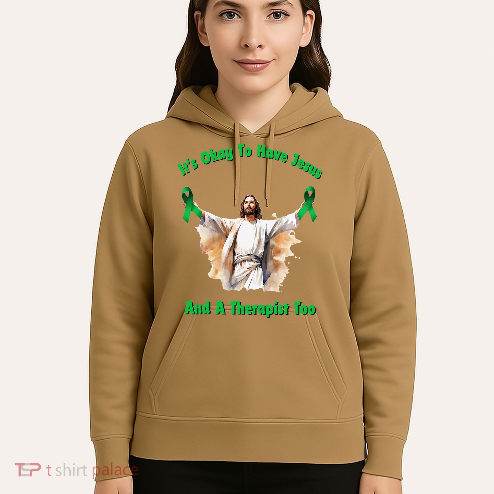 Its Ok To Have Jesus And A Therapist Too Hoodie