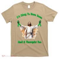 Its Ok To Have Jesus And A Therapist Too T-Shirt thumb 0
