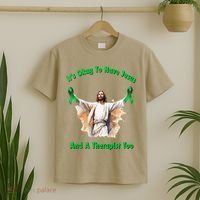 Its Ok To Have Jesus And A Therapist Too T-Shirt thumb 2
