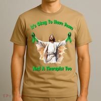 Its Ok To Have Jesus And A Therapist Too T-Shirt thumb 3