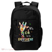 It's Ok To Be Different Autism Awareness Puzzle Giraffe Backpack thumb 0