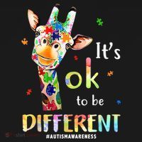 It's Ok To Be Different Autism Awareness Puzzle Giraffe Bucket Hat thumb 4
