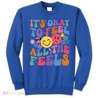 It's Ok To Feel All The Feels Emotions Mental Health Sweatshirt thumb 0