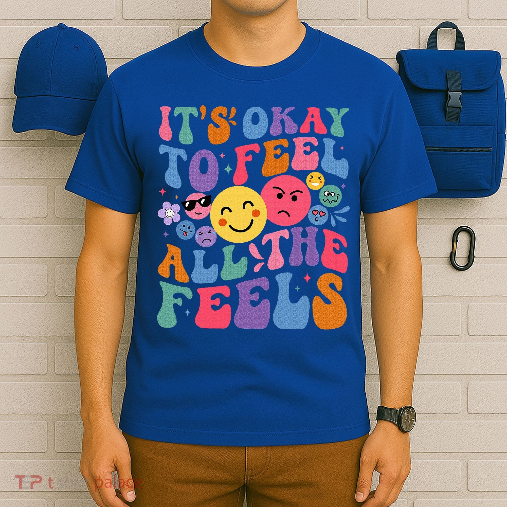 It's Ok To Feel All The Feels Emotions Mental Health T-Shirt