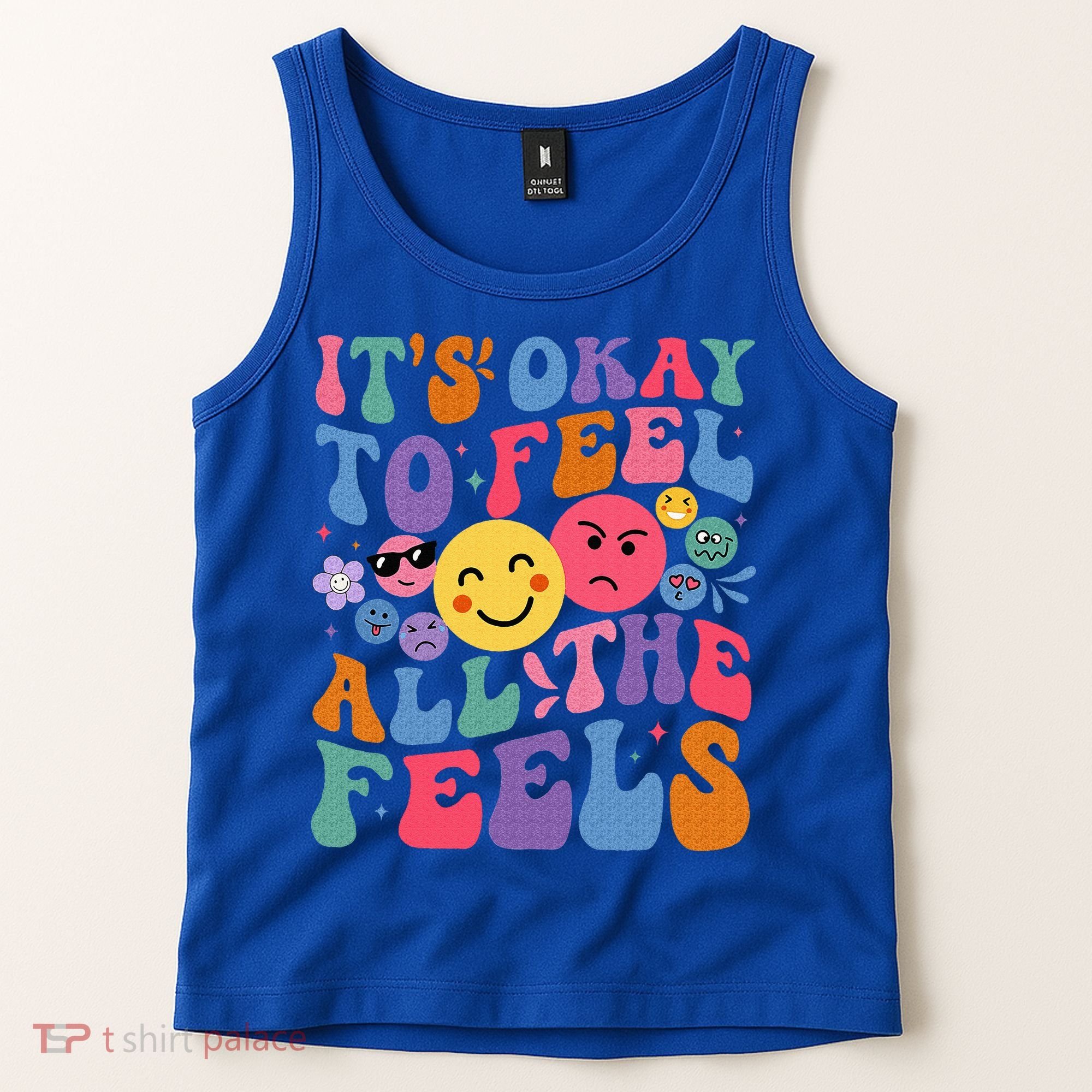 It's Ok To Feel All The Feels Emotions Mental Health Tank Top