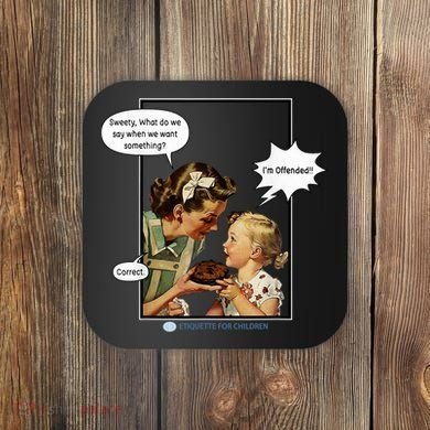 I'm Offended Vintage Comic Woke Coaster