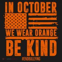 In October We Wear Orange Be Kind End Bullying Coaster thumb 2