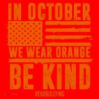 In October We Wear Orange Be Kind End Bullying Santa Hat thumb 1