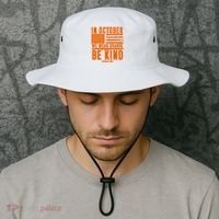 In October We Wear Orange Be Kind End Bullying Bucket Hat thumb 2