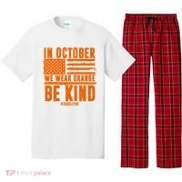 In October We Wear Orange Be Kind End Bullying Pajama Set thumb 0