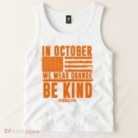 In October We Wear Orange Be Kind End Bullying Tank Top thumb 2