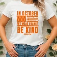 In October We Wear Orange Be Kind End Bullying Women's T-Shirt thumb 2