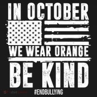 In October We Wear Orange Be Kind End Bullying Usa Flag Unity Day Women's Tank Top thumb 5