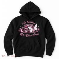 In October We Wear Pink Butterfly Ribbon Hoodie thumb 0